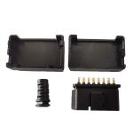 Obd2 16Pin Bent Pin Gold Plated Male Connector Obd Diagnostic Plug Housing
