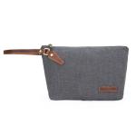 Blank Pure Color Zipper Cotton Canvas Makeup Bag