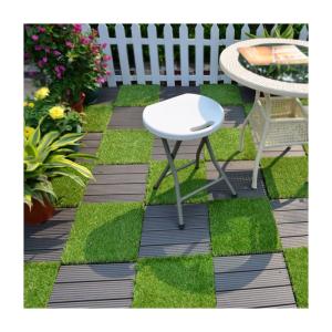 China 300x300x22/25mm Size Interlocking Decking Tiles with Wood-Plastic Composite Flooring factory