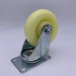 White Swivel Nylon Wheels Large Load Capacity 4 Inch