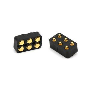 China Customized Spring Loaded Connector Male And Female Pogo Pins Connector 6pin For Medica Product factory