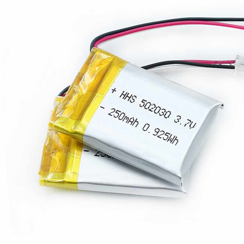 PL502030 3.7V 250mAh Lithium Ion Battery Pack 1C Discharge