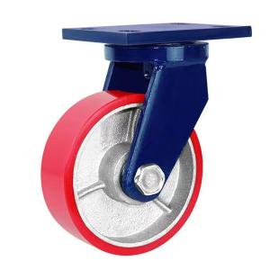 China 5 Inch Swivel Caster Wheels PU Heavy Duty Castor Wheels factory