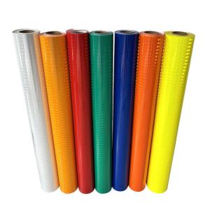 China Micro Prismatic Retro Reflective Sheeting PET Reflective Sheeting Self Adhesive on sale