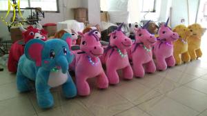 China Hansel walking stuffed electric children zoo animals kiddie ride factory