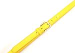 Yellow 20mm Women's Fashion Leather Belts For Pants