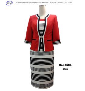 China women clothes online MANANNA 8069 dress suits factory