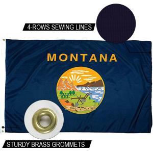 China State Of Missouri Flag 3x5ft Outdoor Heavy Duty Dupont Nylon US Flags Waterproof factory
