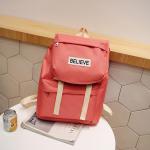 New Korean version of personality letter backpack large capacity burden