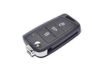 China Black Volkswagen Golf Flip Key 5G0 959 753 BA 3 Button 433 Mhz ID 48 factory