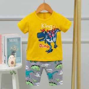 China Cartoon Dinosaur Children Air Conditioned Suits Set 110cm For 4-5 Years Old factory