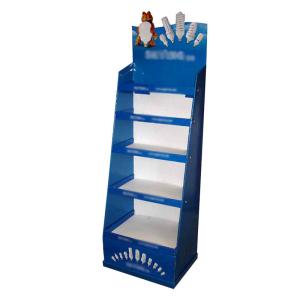 China Supermarket Corrugated Display Boxes Carton Display Stands Matte Film Lamination factory