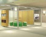12mm Office Glass Partition With Aluminum Profiles For Natural Light And Sound