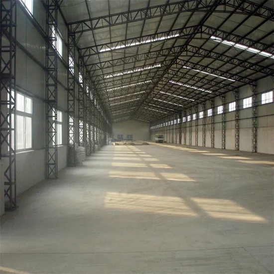 Large Span High Strength Portal Frame Steel Structure Warehouse