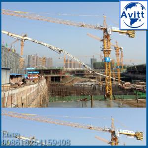 China 10t TC5525 Topkit Tower Crane 182ft Boom 55 meters CIF Qatar Price factory
