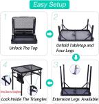 Outdoor Spliced Camping Folding Table, Outdoor Table, Card Table, Portable Grill