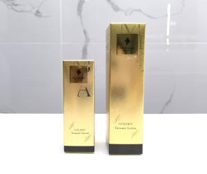 China Glossy Lamination box packaging skincare , Embossing Coated Paper Box factory