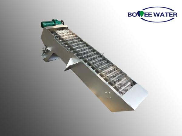 Debris Wastewater Bar Screen Dual Flow Band Solid Liquid Separator Chain Tension