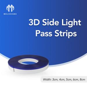China 3D Led Channel Letter Trim Cap Side Pass Light Strips Waterproof Letter PVC factory