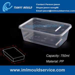 China PP 750ml clear thin wall rectangular plastic containers mould manufacturer and supplier factory