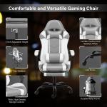 Item Weight 33 Pounds Gaming Chair with Footrest and Lumbar Support Fabric