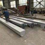 Carbon Steel U Shaped Sludge Screw Conveyor With Shaft