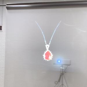 Transparent projection film Holographic Projection System for Window Shop