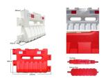 HDPE water filled barrier Road Safety Barriers Red and Blue Yellow Optional