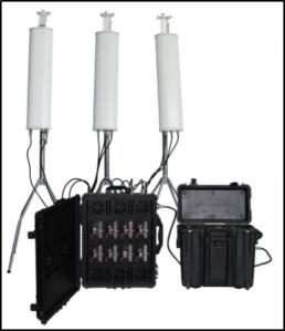 China Portable UAVs Wifi Anti Drone Jammer 6 Antenna 6CH 600W factory