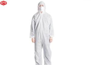 China Polypropylene Pp Breathable Disposable Protective Coverall With Hood factory