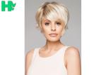 New Arrival Sale Popular Light Blonde Synthetic Natural Look Short Wig