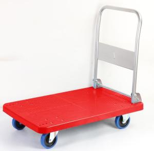 China 300kg hand cart platform truck flatbed trolley factory