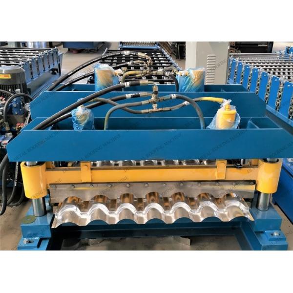China 7500kg Corrugated Roofing Machine 50hz Steel Roofing Roll Forming Machines factory