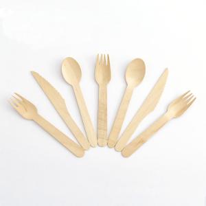 China Wooden Silverware Natural Birchwood Biodegradable Cutlery Compostable factory