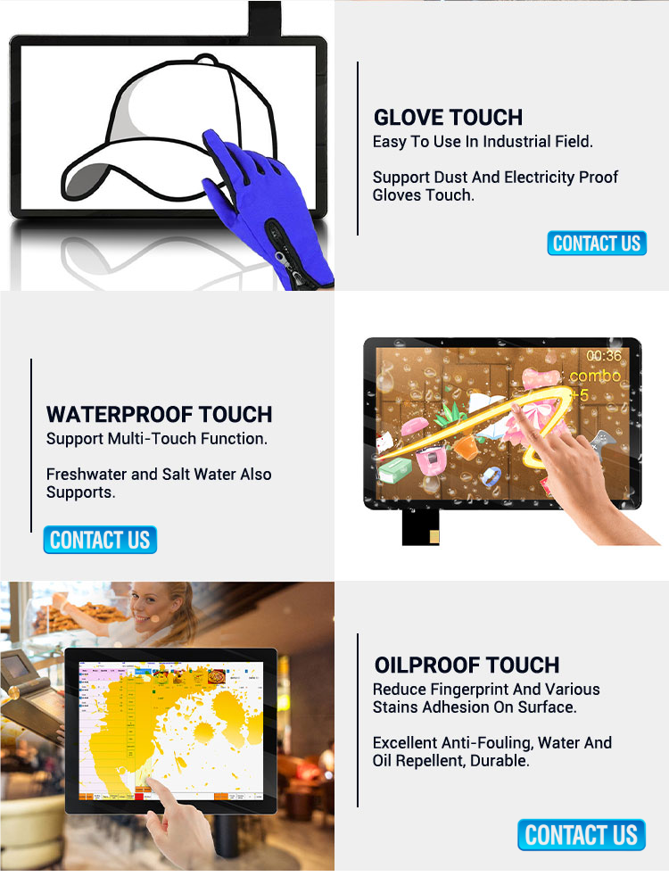 OEM 19.5 Inch PCAP Touch Panel Capacitive Touch Panel With G G Structure