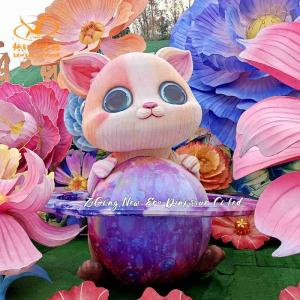 China Indoor Colorful Chinese Light Lanterns Vibrant Colors Intricate Patterns For Exhibitions factory