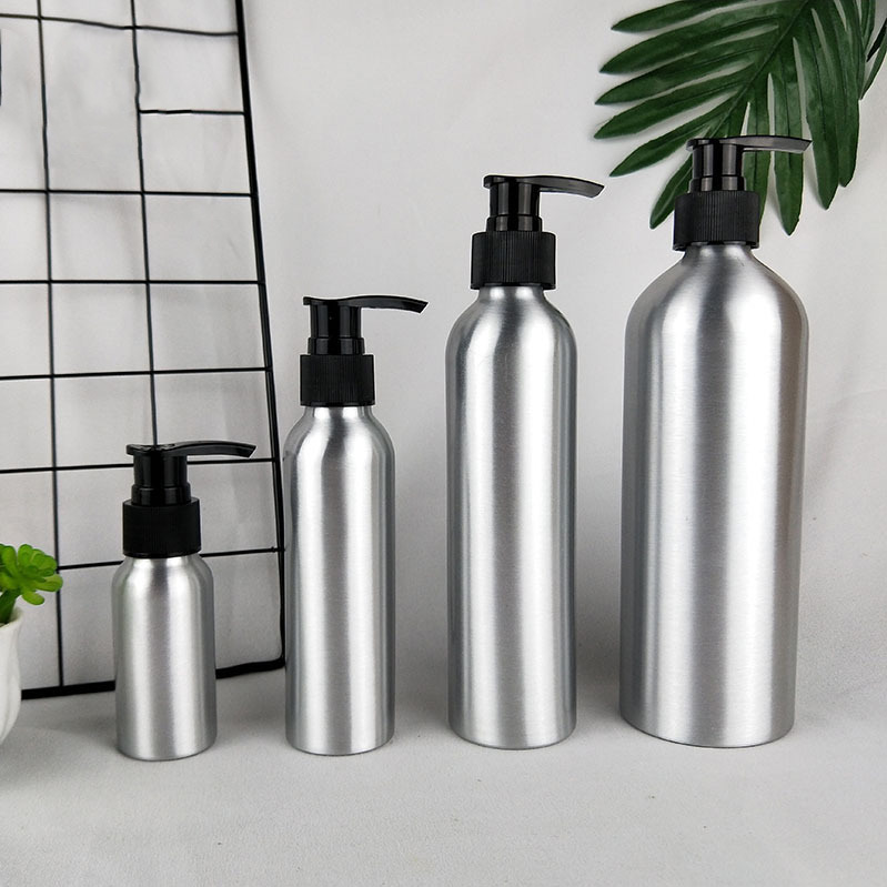 Customizable Logo and Color 300ml 500ml 16oz 32oz Empty Cosmetic Silver Perfume Aluminum Bottle for Personal Care