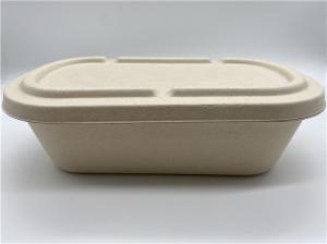 China 850ML Sugarcane Takeaway Biodegradable Salad Boxes factory