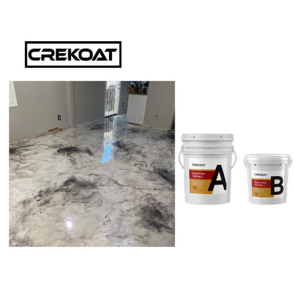 China Durable Metallic Epoxy Floor Coating Countertop Waterproof UV Resistant factory
