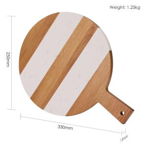 Acacia and Marble Cutting Chopping Serving Board for Cheese