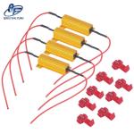 50W 6 Ohm J LED Load Resistors , Golden Yellow Resistor For LED Light