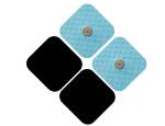 QS-TECH physical therapy electrode pad 5x5cm snap button electrode