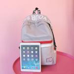 New backpacks fashion letters print small fresh leisure all-purpose schoolgirl