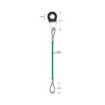 3mm Dia Plastic Covered Steel Wire Lifting Slings For Picture Hanging YW86531