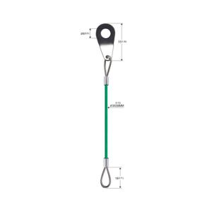 China 3mm Dia Plastic Covered Steel Wire Lifting Slings For Picture Hanging YW86531 factory