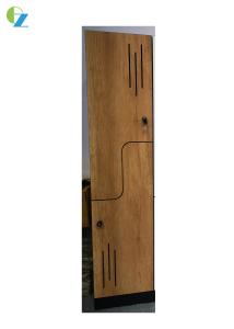 China Elegent New Design Z Shape Door Wooden Material Locker White &amp; Natural Oak factory