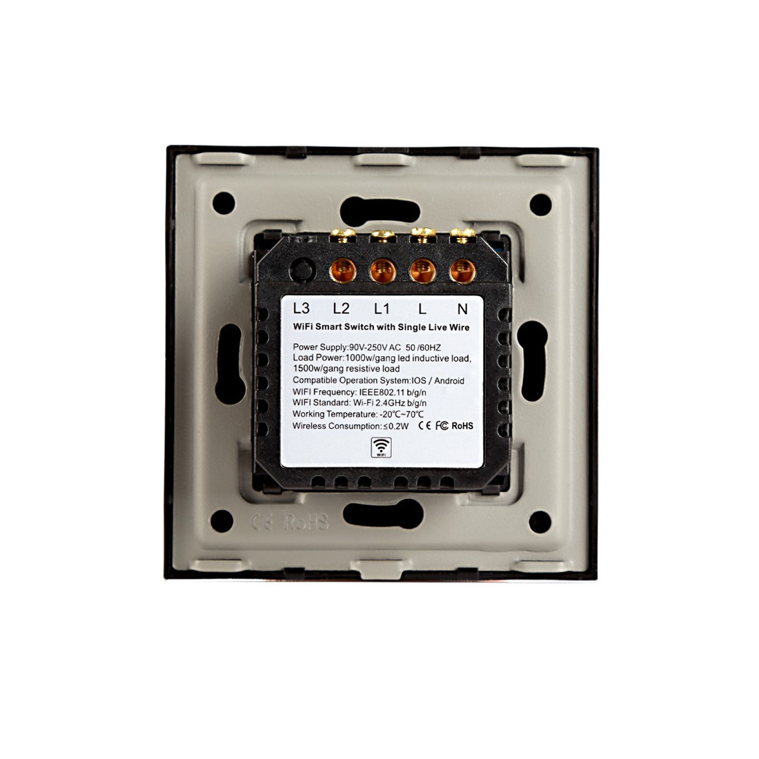Bingoelec Factory Direct Sales Tuya Wi-Fi Smart Home Wall Electrical Power Touch Switch Panel