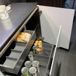 Simple White Modern Kitchen Cabinets SS 304 Modular Powder Coating