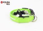Adjustable Safety Nylon Rechargeable LED Dog Collar With USB Cable