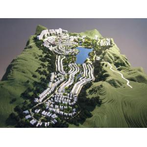 China Architectural Model of Coastal and Park Masterplan with Mixed-Use Development, Water Features, and Green Space factory